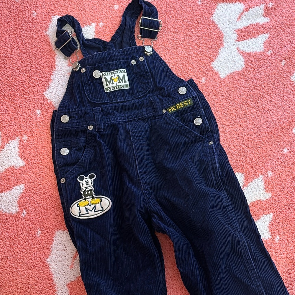 mickey vintage overalls